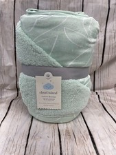 Plush Velboa Baby Blanket - Cloud IslandBrushstrokes