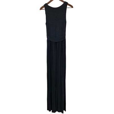 black high neck open back maxi dress VENUS Open Back Maxi Dress | Jet Black