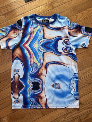 Super Shine Shirt Prints By Drill Multi Color T Shirt Men s Small