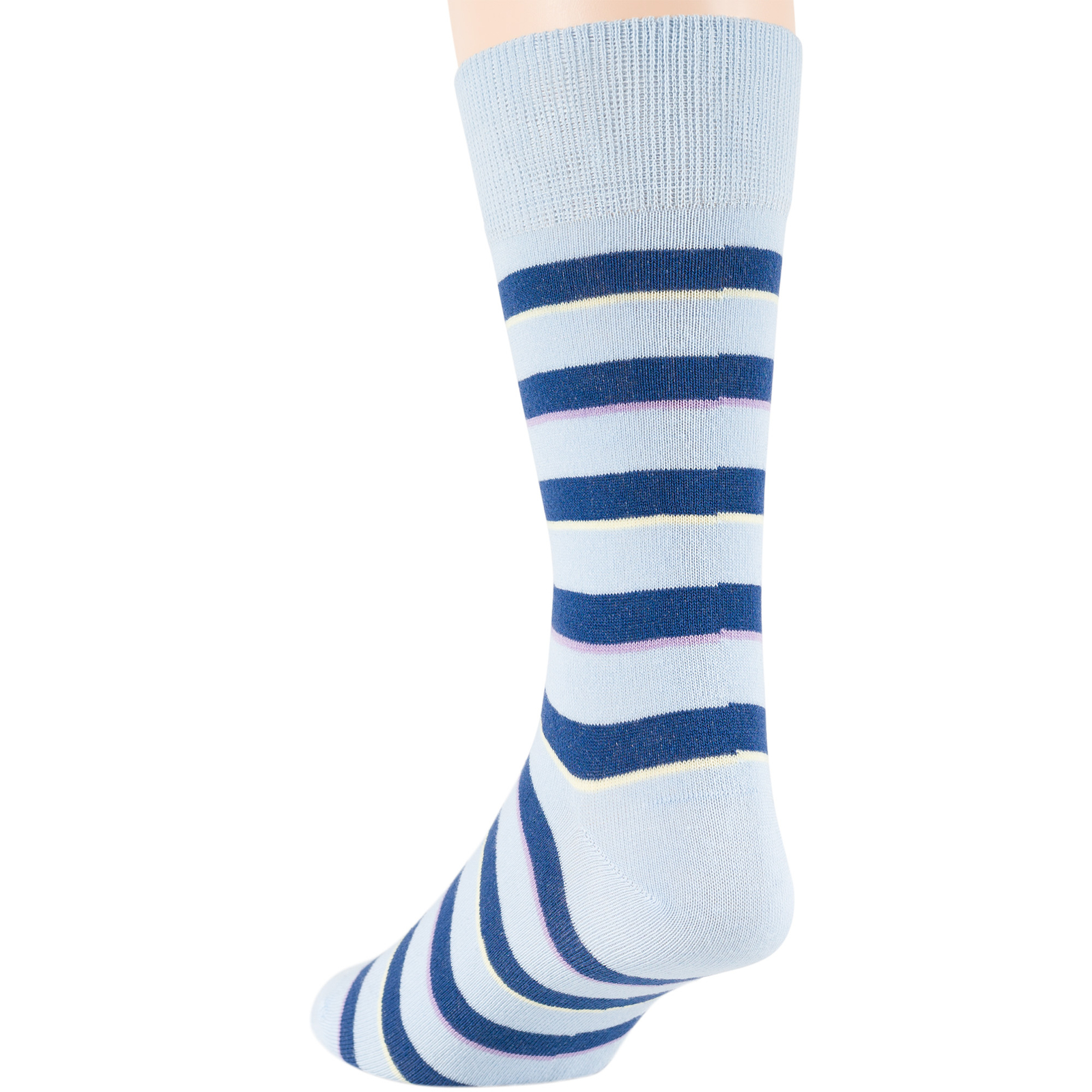 Men Cotton Novelty Socks 6 Pack Diamond Hexagon Polka Dot Striped Large