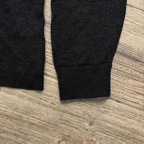 Robert Graham Quarter zip wool long sleeve sweater Flip Cuff Medium READ - Picture 3 of 8