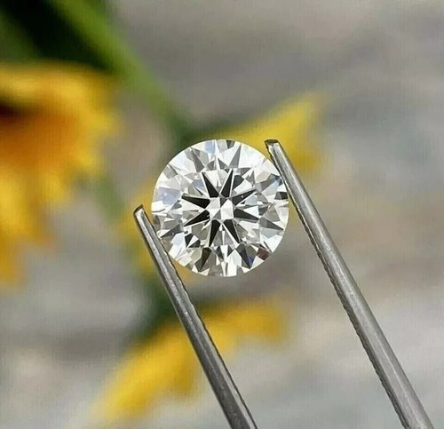 1 Ct Round Cut E Color VVS2 Clarity STONE Lab Grown Diamond IGI Certified - Picture 2 of 8