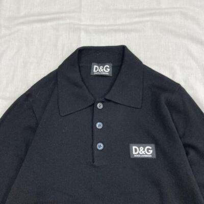 トップス 2000s Archive Dolce&Gabbana Knit Polo Dolce&Gabbana Men M 2000S Archive Knit Polo shirt Elegant
