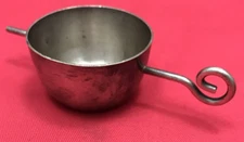 Silverplated Rollover Jigger Pigtail Handle "W" mark