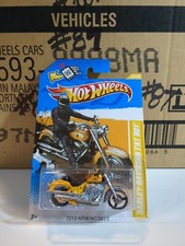 Hot Wheels Harley-Davidson Fat Boy 2012 New Models #V5318 New NRFP Yellow 1:64
