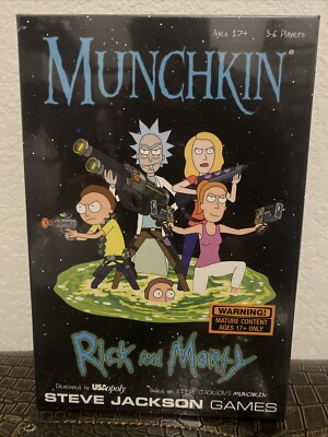 Rick and Morty Munchkin Game and Rick & Morty Trivial Pursuit - NEW