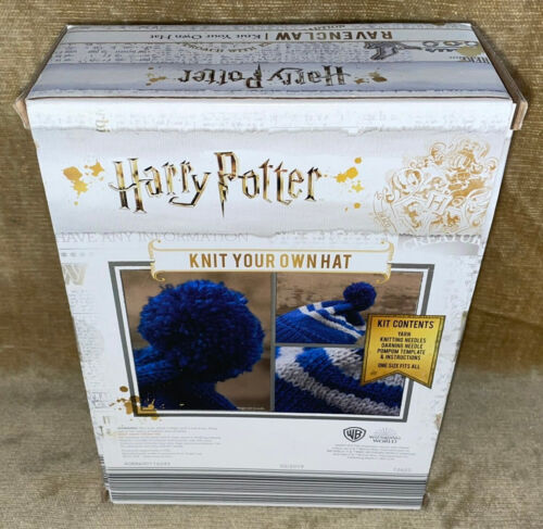 HARRY POTTER RAVENCLAW STRICKEN SIE IHRE EIGENE MÜTZE SET NEU VERSIEGELT WIZARDING WORLD CRAFT - Bild 3 von 3