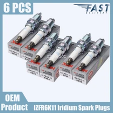 6pc NEW OEM Spark Plug Laser Iridium NGK 6994 IZFR6K11 for ACURA HONDA V6
