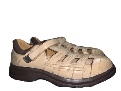 Dr. Comfort Breeze Gold Closed Toe Fisherman Sandals Women's US 7.5 W $139 New | eBay