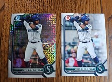 2022 Bowman Chrome Prospect Julio Rodriguez #BCP-45 Mojo Refractor + Base 