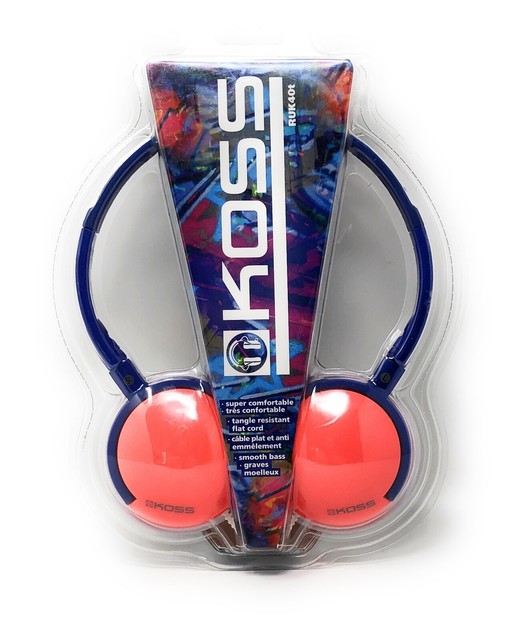 Koss 182874 Active Lightweight OnEar Headphones ORANGE eBay