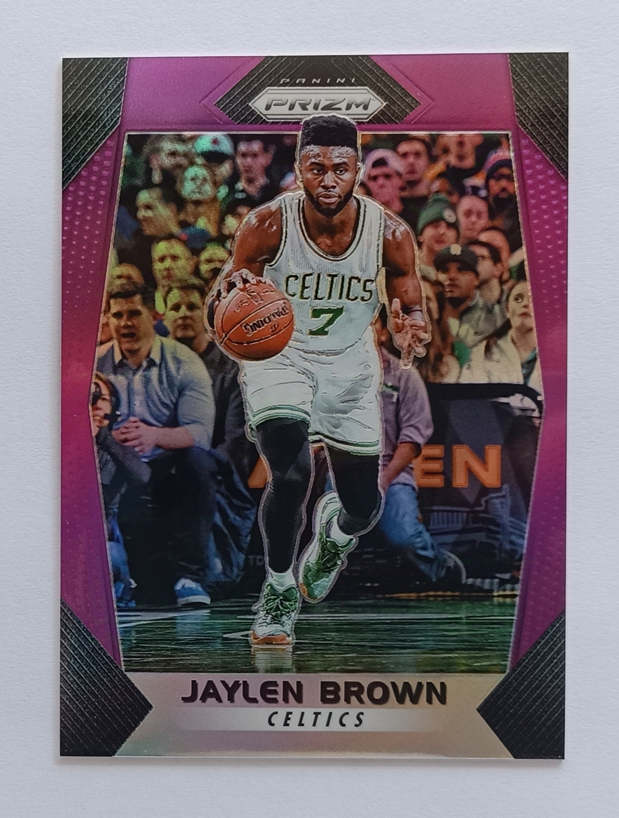 JAYLEN BROWN  2017-18 PANINI PRIZM PURPLE PRIZM 47/75 FMVP