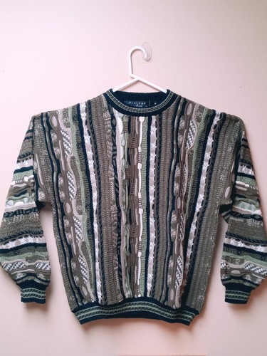 Vintage NWOT Protege Collection Sweater Mens XL Black Coogi Style USA