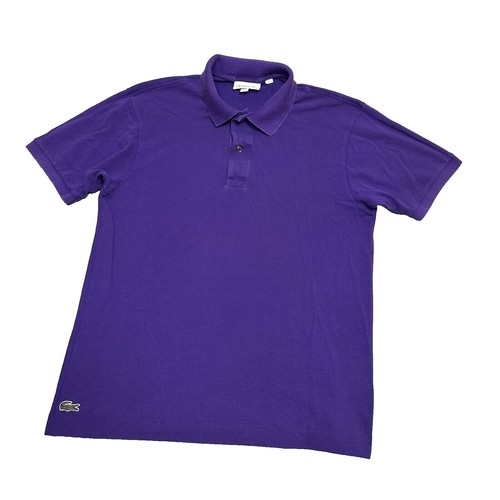 Vintage Lacoste Chemise Polo Shirt Purple Men's Size XXL 1980s