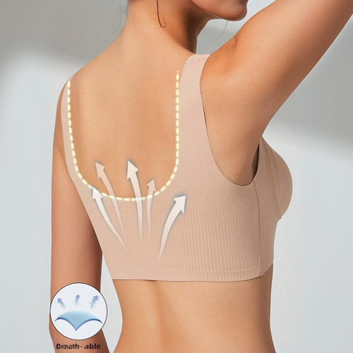 Women's Seamless Push Up Wireless Bra - Ribbed, Full Coverage, High Support Bral - Picture 4 of 26
