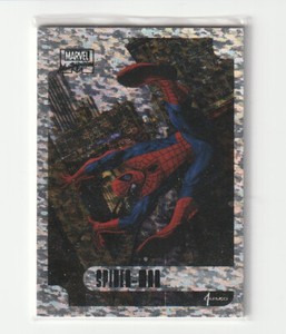 2016 Upper Deck Marvel Masterpieces 1 of 17 Spider-Man Holofoil Speckle 12/99