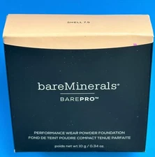 bareMinerals BAREPRO Performance Wear Powder Foundation .34 oz SHELL 7.5
