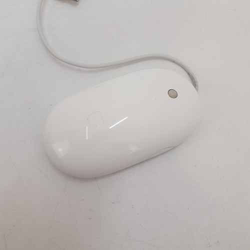 Apple Mouse A1152 Genuine Wired Mighty Mouse With Scroll Ball - Picture 7 of 8