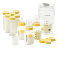 Medela Breastfeeding Gift Milk Storage System; Bottles, Nipples, Travel Caps