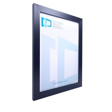 Custom Made Bespoke Black 25mm Photo Picture Frame, Mount, Glass/ Perspex