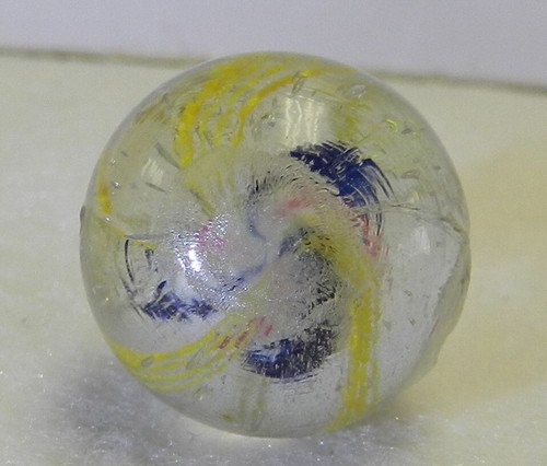 #17717m Vintage German Handmade Solid Core Swirl Marble .69 Inches - Picture 5 of 12