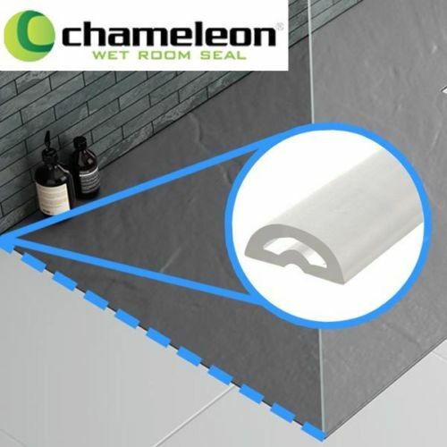 Uniblade Wet Room Shower Floor Silicone Seal Stop Water Escaping Grey