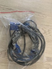 Lot of 2 VGA Male to Male 15pin Cable Cord Connects Monitor/Computer Video 6ft