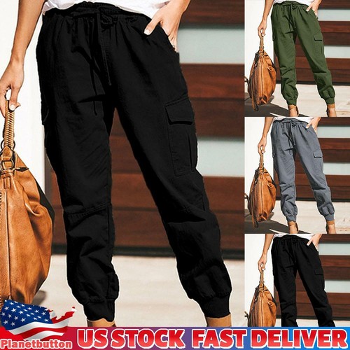 Pants Harem Cargo Jogger Trousers 