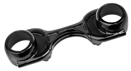 Soporte de pierna de horquilla AN Method negro 49 mm para Harley Dyna Street Bob 06-17 Foto 2 de 4