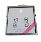 2025 Disney Parks Tinkerbell Sitting on Moon Fine Silver Over Zirconia Earrings