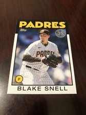 2021 Topps Update 1986 35th Anniversary 86B-40 - Blake Snell - Padres *Mint*