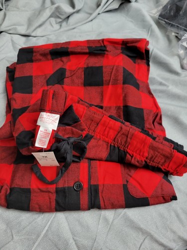 Conjunto de pijama a cuadros rojo búfalo talla 3X para mujer. Nuevo precintado - Imagen 4 de 4