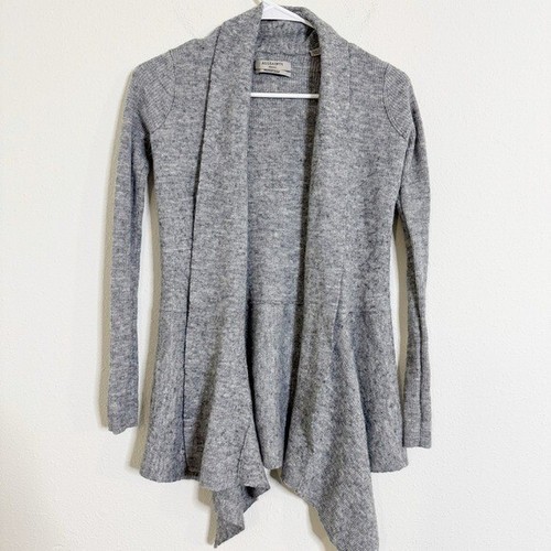 AllSaints keld Olivo knit wool blend cardigan sweater small