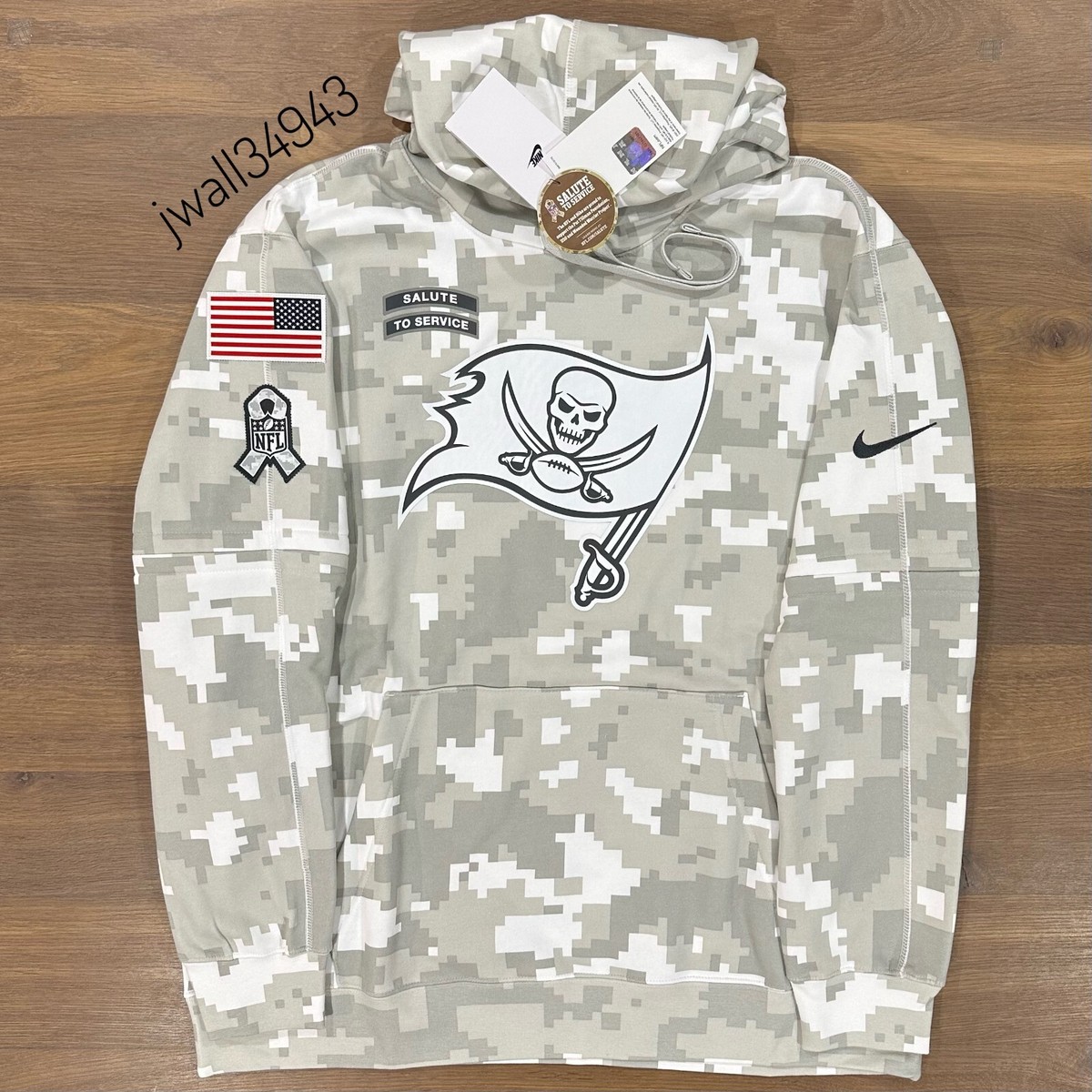AUTHENTIC Nike Tampa Bay Buccaneers 2024 Salute to Service Hoodie