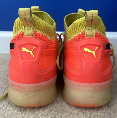 Puma Clyde Court Disrupt Red Blast Basketball Shoes Sneakers Men's