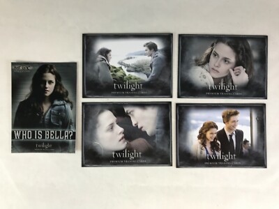 PROMO CARDS: TWILIGHT SAGA 2008 INKWORKS: 5 DIFFERENT HT-1, P-MS, P-PS, P-UK, P1
