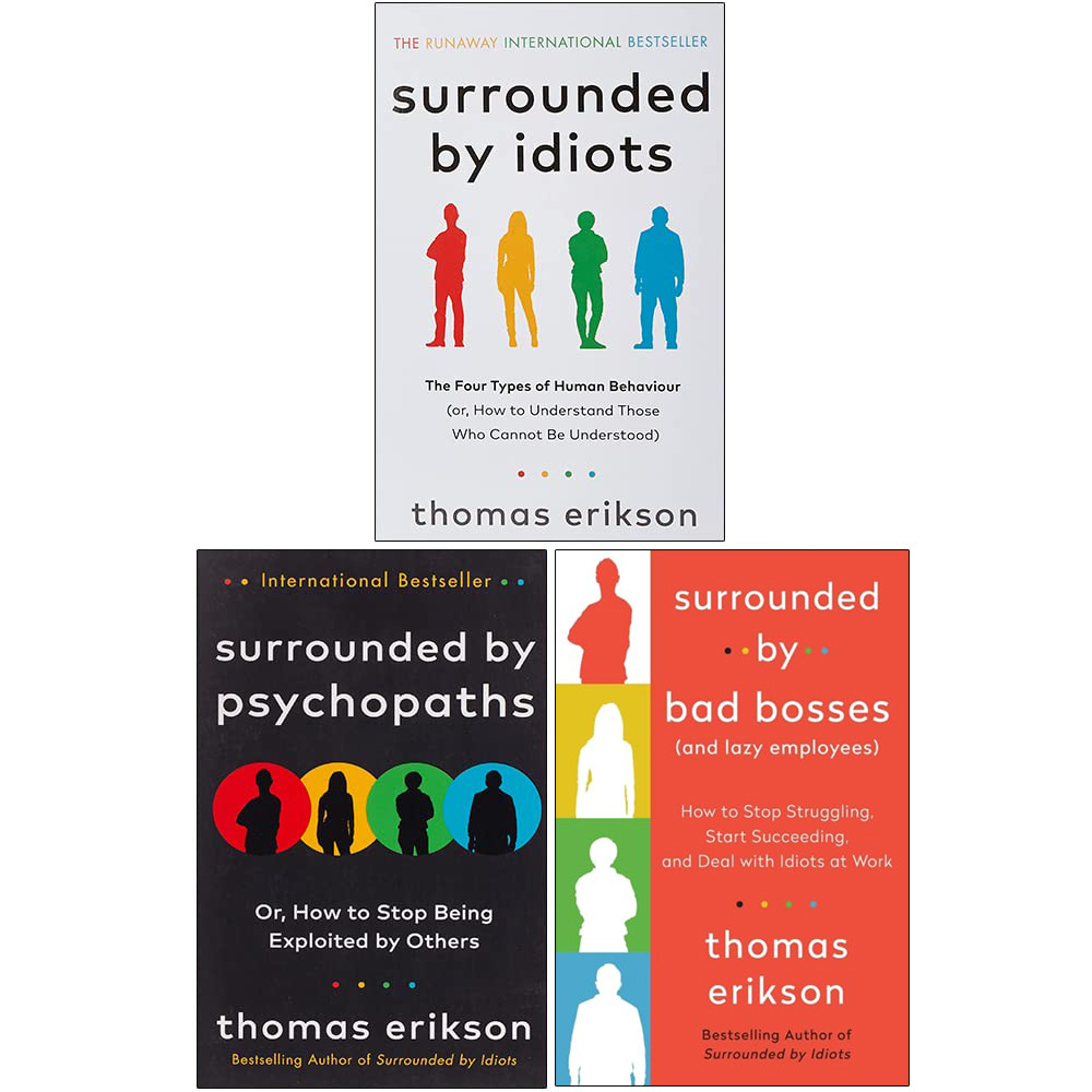 Thomas Erikson 3 Books Collection Set Surrounded by Bad Bosses and Lazy Employee