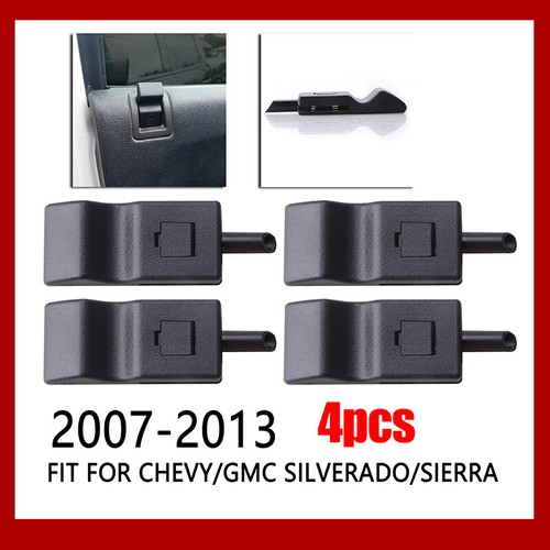 4x Ebony Door Lock Knob Front or Rear For Chevy Tahoe GMC Yukon 2007-2014 US - Picture 2 of 8
