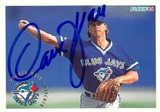 Darren Hall autographed Baseball Card (Toronto Blue Jays) 1994 Fleer #U99 rookie