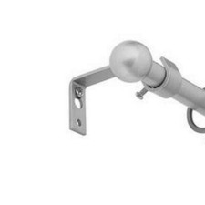 Curtain Rail Ends Finials Silver Ball Design Gorgeous Pair Argos New