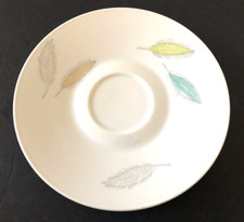 Rosenthal Bunte Blatter 3688 Blue Yellow Gray Leaves - TEA CUP SAUCER