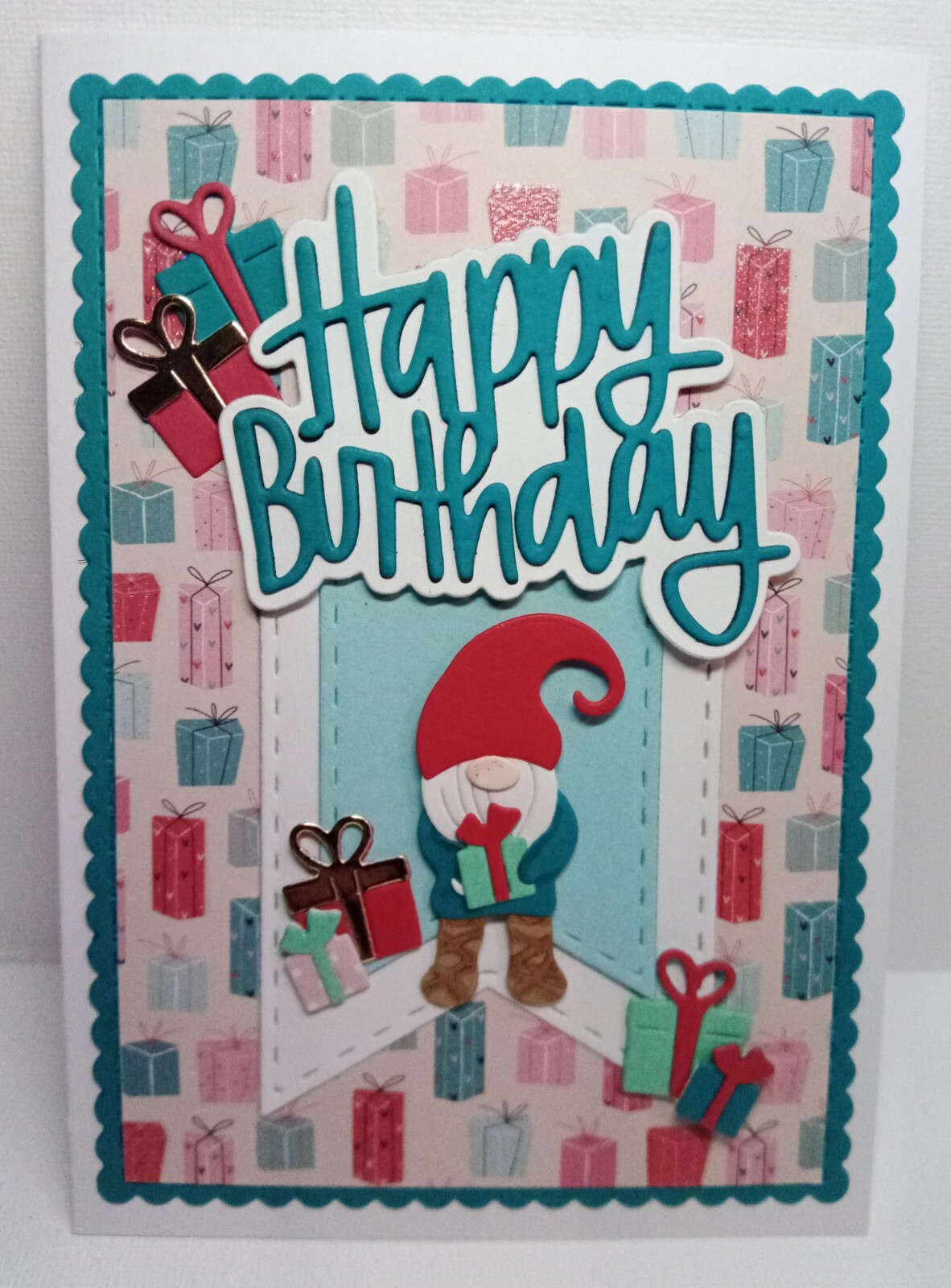 AUSWAHL: Geburtstagkarte "Geschenke" Birthday Glückwunschkarte Karte Handarbeit