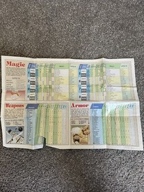 Final Fantasy Dungeon Maps ONLY - Vintage Nintendo NES