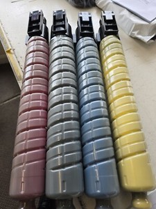 Gebrauchte MPC3502 Toner ca. 30% Rest schwarz/gelb/blau/rosa 4er Set