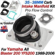 Pro Flow 35-38mm Carb Intake Manifold Boot Kit For Yamaha Blaster 200 1988-2006