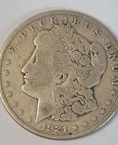 1921-S 1 Silver Morgan Dollar $1 E Pluribus Unum United ...