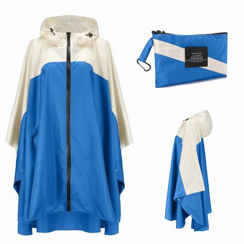 Fashion J&K Style Unisex Portable Raincoats Rainproof Hiking Cycling Rain Cape - Picture 52 of 53