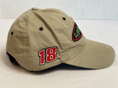 Bobby Labonte 18 Joe Gibbs Racing Hat Cap NASCAR Khaki One Size - Picture 6 of 14