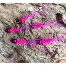 YOUNG BUCK LURES 5pc 1/16 oz Crappie Panfish jigs Sickle Hooks TONS OF COLORS!