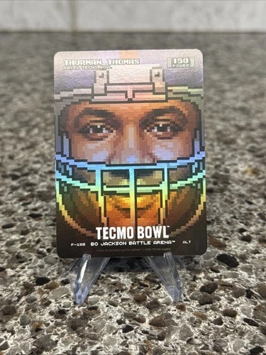 Bo Jackson Battle Arena Tecmo Bowl Thurman Thomas Day 1 Pixel Helmet Alt #P-159